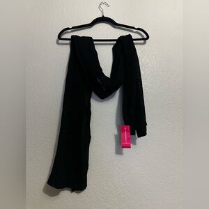 C. Cashmere Black 100% cashmere 2-ply scarf new with tag from Macy’s